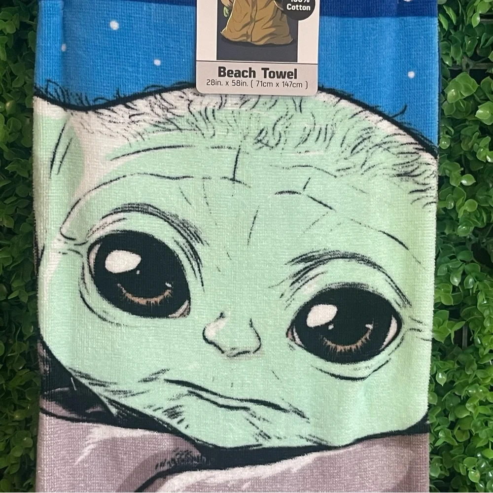 Star Wars Beach Towel Grogu Disney The Mandelorian NWT